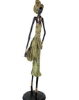 Bronze Issouf 110 cm vert n°2 Bronzes d'Afrique