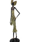 Bronze Issouf 110 cm vert n°2 Bronzes d'Afrique