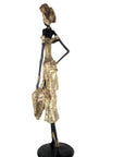 Bronze Issouf 110 cm doré n°2 Bronzes d'Afrique