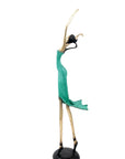 Bronze danseuse 55 cm vert n°2 Bronzes d'Afrique