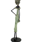 Bronze Issouf 130 cm vert n°2 Bronzes d'Afrique
