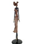 Bronze Issouf 130 cm marron n°2 Bronzes d'Afrique