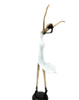 Bronze danseuse 55 cm blanc n°1 Bronzes d'Afrique