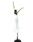 Bronze danseuse 55 cm blanc n°1 Bronzes d'Afrique