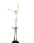 Bronze danseuse 55 cm blanc n°1 Bronzes d'Afrique