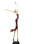 Bronze danseuse 55 cm rouge n°2 Bronzes d'Afrique