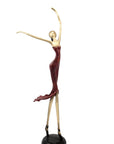 Bronze danseuse 55 cm rouge n°2 Bronzes d'Afrique
