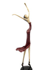 Bronze danseuse 55 cm rouge n°2 Bronzes d'Afrique