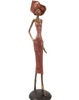 Bronze Issouf 70 cm rouge n°3 Bronzes d'Afrique