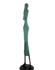 Bronze Issouf 80 cm vert et bleu n°1 Bronzes d'Afrique