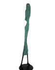 Bronze Issouf 80 cm vert et bleu n°1 Bronzes d'Afrique