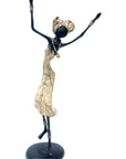 Bronze 35 cm doré n°1 Bronzes d'Afrique