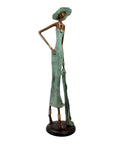 Bronze Issouf 80 cm vert n°3 Bronzes d'Afrique