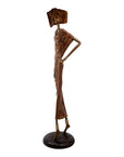 Bronze Issouf 80 cm marron n°1 Bronzes d'Afrique