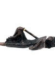 Bronze allongé 20 cm noir n°7 Bronzes d'Afrique