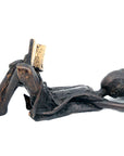 Bronze allongé 20 cm noir n°11 Bronzes d'Afrique