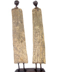 Couple plat 55 cm doré Bronzes d'Afrique