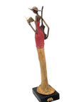 Bronze Issouf 55 cm rouge n°1 Bronzes d'Afrique