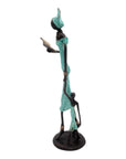 Bronze 35 cm turquoise n°3