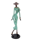 Bronze 35 cm turquoise n°5