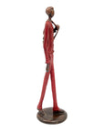 Homme 35 cm rouge n°2