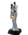 Bronze Issouf couple 55 cm gris n°1 Bronzes d'Afrique