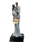 Bronze Issouf couple 55 cm gris n°1 Bronzes d'Afrique