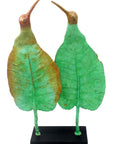 Bronze Feuille Couple oiseaux n°4