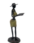Bronze Ibrahim Dermé 20 cm vert n°1 Bronzes d'Afrique
