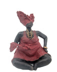 Bronze Big Mama 20 cm rouge n°3 Bronzes d'Afrique