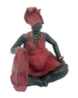 Bronze Big Mama 15 cm rouge n°1 Bronzes d'Afrique