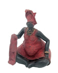 Bronze Big Mama 15 cm rouge n°1 Bronzes d'Afrique