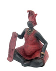 Bronze Big Mama 15 cm rouge n°1 Bronzes d'Afrique