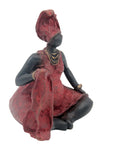 Bronze Big Mama 15 cm rouge n°1 Bronzes d'Afrique