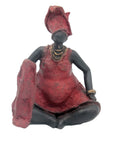 Bronze Big Mama 15 cm rouge n°1 Bronzes d'Afrique