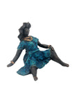 Bronze Big Mama 10 cm bleu n°1 Bronzes d'Afrique