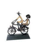 Couple à vélo n°2 Bronzes d'Afrique