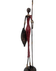 Bronze 55 cm rouge n°4 Bronzes d'Afrique
