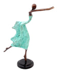 Danseuse 35 cm turquoise n°1