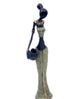 Bronze Mohamadi Dermé 30 cm vert n°3 Bronzes d'Afrique