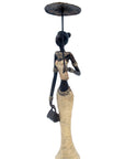 Bronze Mohamadi Dermé 30 cm doré n°1 Bronzes d'Afrique