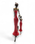Bronze Mohamadi Dermé 40 cm rouge n°1