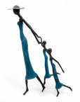 Bronze Mohamadi Dermé 40 cm bleu n°2