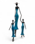 Bronze Mohamadi Dermé 40 cm bleu n°2
