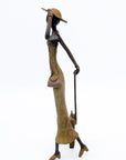 Bronze Mohamadi Dermé 40 cm vert n°1 Bronzes d'Afrique