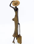 Bronze Mohamadi Dermé 40 cm vert n°1 Bronzes d'Afrique