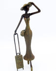 Bronze Mohamadi Dermé 40 cm vert n°2 Bronzes d'Afrique