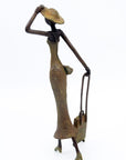 Bronze Mohamadi Dermé 40 cm vert n°2 Bronzes d'Afrique