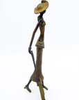 Bronze Mohamadi Dermé 40 cm vert n°2 Bronzes d'Afrique