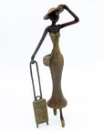 Bronze Mohamadi Dermé 40 cm vert n°2 Bronzes d'Afrique